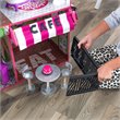 Pemberly Row Contemporary Wood Loft Dollhouse in Pink and Green