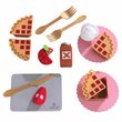 Pemberly Row Plastic Made 20 Piece Wooden Plastic Apple Pie Play Set