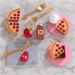 Pemberly Row Plastic Made 20 Piece Wooden Plastic Apple Pie Play Set