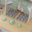 Pemberly Row Whisk & Wash Wooden Plastic Play Kitchen and Laundry in White