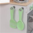 Pemberly Row 2 in 1 Wooden Plastic Play Kitchen and Laundry in Gray and White
