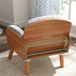 Pemberly Row 2 Piece Fabric Cushioned Reading Chair and Ottoman