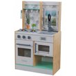 Pemberly Row Let's Cook Wooden Plastic Play Kitchen in Natural