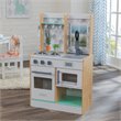 Pemberly Row Let's Cook Wooden Plastic Play Kitchen in Natural