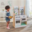 Pemberly Row Let's Cook Wooden Plastic Play Kitchen in Natural