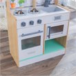 Pemberly Row Let's Cook Wooden Plastic Play Kitchen in Natural
