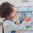Pemberly Row Let's Cook Wooden Plastic Play Kitchen in Natural