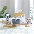 Pemberly Row Modern 11 Piece Solid Wood Plastic Baking Play Set