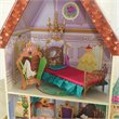 Pemberly Row Modern Wood 13 Piece Princess Belle Enchanted Dollhouse