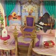 Pemberly Row Modern Wood 13 Piece Princess Belle Enchanted Dollhouse