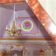 Pemberly Row Modern Wood 13 Piece Princess Belle Enchanted Dollhouse