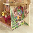 Pemberly Row Modern Wood 13 Piece Princess Belle Enchanted Dollhouse
