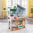 Pemberly Row Contemporary 10 Piece Wooden Plastic Glam Dollhouse