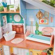 Pemberly Row Contemporary 10 Piece Wooden Plastic Glam Dollhouse