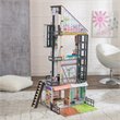 Pemberly Row City Life 26 Piece Wooden Dollhouse with Easy Assembly