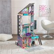 Pemberly Row City Life 26 Piece Wooden Dollhouse with Easy Assembly