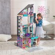 Pemberly Row City Life 26 Piece Wooden Dollhouse with Easy Assembly