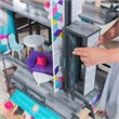 Pemberly Row City Life 26 Piece Wooden Dollhouse with Easy Assembly
