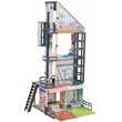 Pemberly Row City Life 26 Piece Wooden Dollhouse with Easy Assembly