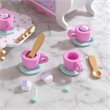 Pemberly Row Plastic Made 22 Piece Wooden Plastic Tea Time Play Set