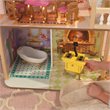 Pemberly Row Modern Wood 10 Piece Princess Royal Celebration Dollhouse