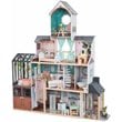 Pemberly Row Modern 24 Piece Wooden Dollhouse with Easy Assembly
