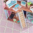 Pemberly Row 23 Piece Wooden Plastic Dollhouse with Easy Assembly