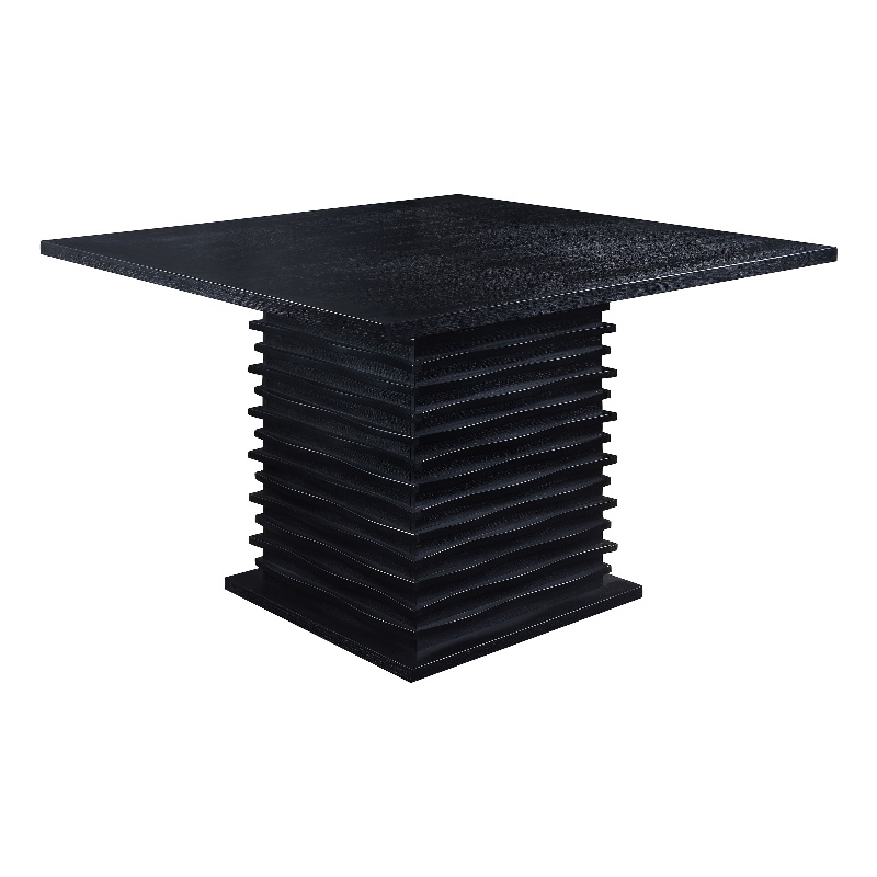 Pemberly Row Square 54-inch Counter Height Dining Table Black