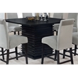 Pemberly Row Square 54-inch Counter Height Dining Table Black