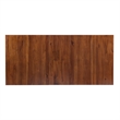 Pemberly Row Expandable Wood Dining Table X Design Legs in Dark Hazelnut Brown