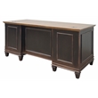 Pemberly Row Wood Double Pedestal Desk Office Desk Office Table Black