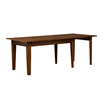 Pemberly Row Transitional Wood Extendable Dining Table in Rustic Amber