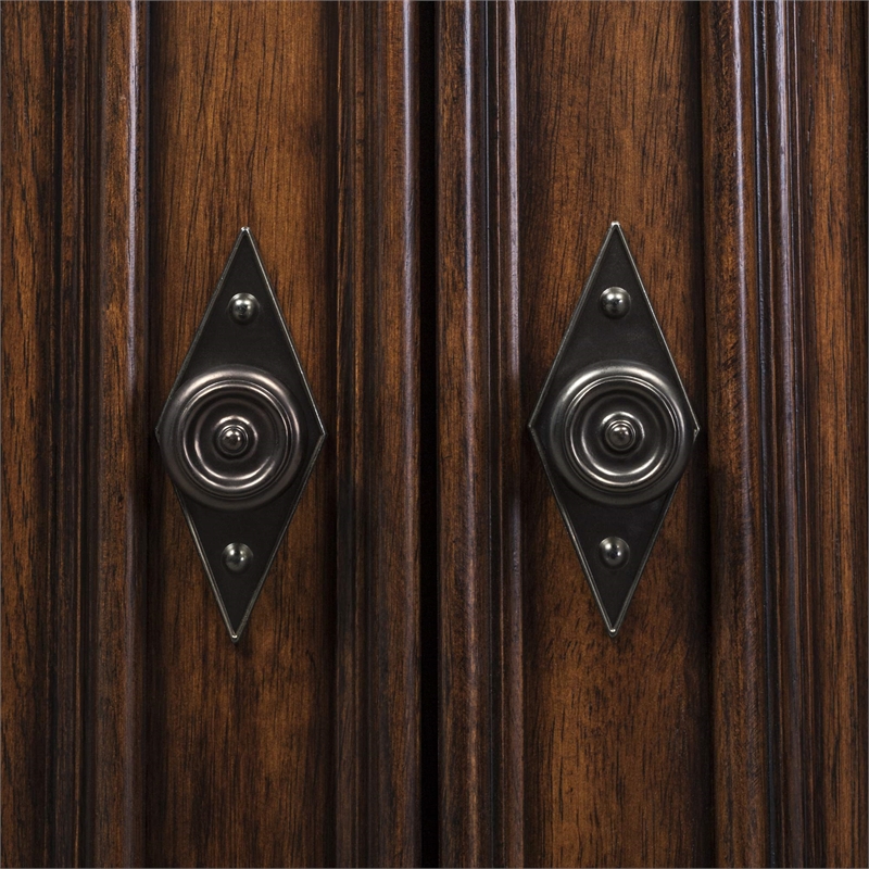 Pemberly Row Medium Brown Buffet with French & English Dovetail Construction