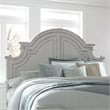 Pemberly Row Contemporary Magnolia Manor White Queen Panel Bed