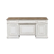 Pemberly Row Contemporary Wood Magnolia Manor White Finish Desk