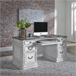 Pemberly Row Contemporary Wood Magnolia Manor White Finish Desk