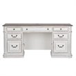 Pemberly Row Contemporary Wood Magnolia Manor White Finish Desk