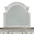 Pemberly Row Contemporary Magnolia Manor White Dresser & Mirror