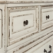 Pemberly Row Contemporary Magnolia Manor White Dresser & Mirror