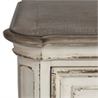 Pemberly Row Contemporary Magnolia Manor White Dresser & Mirror