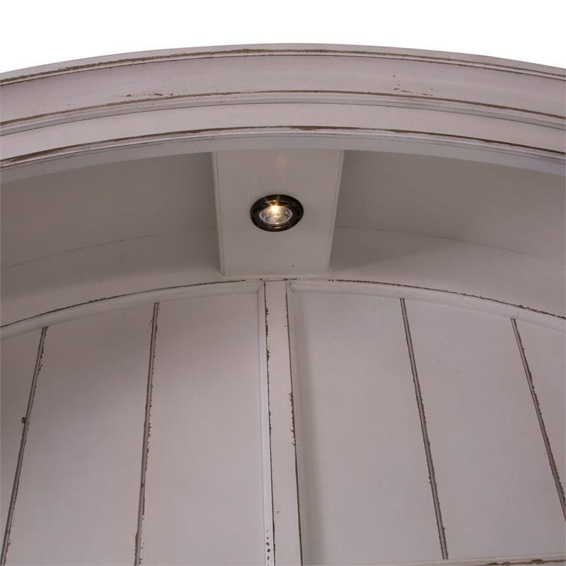 Pemberly Row Contemporary Magnolia Manor White Entertainment Center