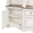 Pemberly Row Magnolia Manor White Entertainment Center with Piers