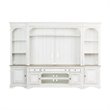 Pemberly Row Magnolia Manor White Entertainment Center with Piers
