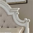 Pemberly Row Magnolia Manor White King Uph Panel Headboard - Engineered Wood