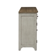 Pemberly Row Engineered Wood Farmhouse Reimagined White Server