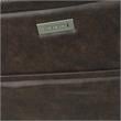 Pemberly Row Contemporary Brown Faux Leather Power Media Recliner