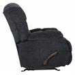 Pemberly Row Rocker Recliner in Slate Gray Polyester Chenile Fabric