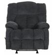 Pemberly Row Rocker Recliner in Slate Gray Polyester Chenile Fabric
