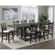 Pemberly Row Dusky Cedar Brown 9-piece Counter Height Dining Set