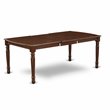 Pemberly Row Contemporary Wood Butterfly Leaf Dining Table in Mahogany